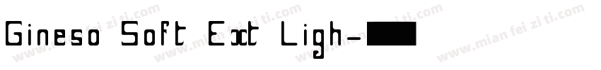 Gineso Soft Ext Ligh字体转换